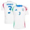 Nogometni Dres Italija DiMarco 3 Gostujući Euro 2024